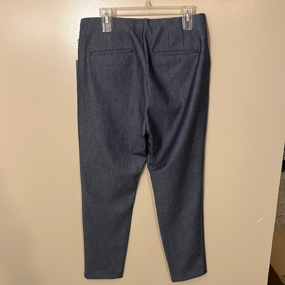 LOFT Navy Melange Curvy Side Zip Skinny Pants Sz 12 NWT - Picture 6 of 6
